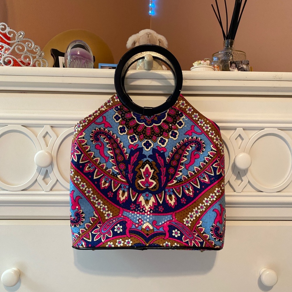 Isabella Fiore Vintage/Retro Patterned Handbag